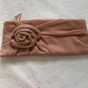 Banana Republic Pink Suede Clutch